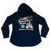 Disney Tops | Disney Parks Navy Blue Castle Hooded Sweatshirt Size Large | Color: Blue | Size: L