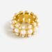 J. Crew Jewelry | Jcrew Pearl Ring Sz 5 Nwt | Color: Gold/White | Size: Size 5