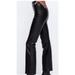 Zara Pants & Jumpsuits | New With Tags Cropped Zara Leather Pants | Color: Black | Size: L