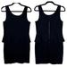American Eagle Outfitters Dresses | American Eagle Peplum Sleeveless Exposed Zipper Mini Little Black Dress Size 10 | Color: Black/Silver | Size: 10