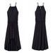 Athleta Dresses | Athleta Black Malti Patio High Low Casual Maxi Dress Womens Size Small | Color: Black | Size: S