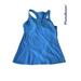 Athleta Tops | Athleta Size Xs Blue Switchback Yoga Racerback Activewear Tank Top Shelf Bra | Color: Blue | Size: Xs