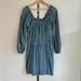 Free People Dresses | Denim Free People Babydoll Dress | Color: Blue | Size: 6