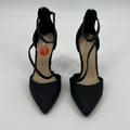 Jessica Simpson Shoes | Jessica Simpson Black Faux Snakeskin Strappy Stiletto Heels Women's Sz. 5 1/2 | Color: Black | Size: 5.5