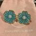 Kate Spade Jewelry | Kate Spade Blue Beaded Flower Earrings | Color: Blue | Size: Os