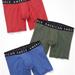 American Eagle Outfitters Underwear & Socks | American Eagle Aeo 3 Pack 6" Inseam Regular Length Boxer Brief | Color: Blue/Red | Size: Various