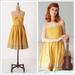 Anthropologie Dresses | Anthro Girls From Savory Mustard Bandanna Dress | Color: White/Yellow | Size: 0