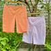 J. Crew Shorts | Bundle Of 2 New Pairs J Crew Shorts. Cotton Stretch. Pale Orange And Pink Size 2 | Color: Orange/Pink | Size: 2