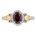 Disney Jewelry | Disney Enchanted Red Garnet Ring | Color: Red/Silver | Size: 8