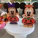 Disney Holiday | Halloween Mickey & Minnie Pumpkin Wood Sign | Color: Green/Orange | Size: Os