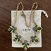 J. Crew Jewelry | J Crew Grey Blue Silver & Black Rhinestone Necklace 21” Long W/ Bag. | Color: Gray/Green | Size: Os