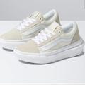 Vans Shoes | New Vans Womens 6/ Mens 4.5 Unisex Overt Cc Shoes Chunky Sneakers Sand White | Color: Tan/White | Size: 6