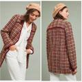 Anthropologie Jackets & Coats | Anthropologie Ett:Twa Harlequin Tweed Blazer S | Color: Brown/Cream | Size: S