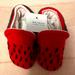 Anthropologie Shoes | Anthropologie New Strawberry Felted Baby Booties. | Color: Green/Red | Size: Infant