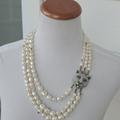 Gucci Jewelry | Authentic Gucci Signature Runway Pearl Necklace | Color: Gold/White | Size: Os