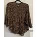 Anthropologie Tops | Anthropologie Top Pamela Boho Aztec Geometric Blouse Sz Small Euc | Color: Brown | Size: S