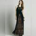 Free People Dresses | Free People Women's Maxi Dress Demeter Metal Beaded Boho $400.00 Size 0 Xs | Color: Black | Size: 0