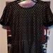 Lularoe Dresses | Lularoe Amelia Dress Black And Gold Brand New | Color: Black/Gold | Size: L