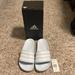 Adidas Shoes | Adidas Adilette Aqua Slides | Color: Blue/White | Size: 7