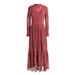 J. Crew Dresses | J. Crew Embroidered Long-Sleeve Midi Dress A-Line | Color: Red | Size: 4