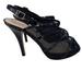 Kate Spade Shoes | Kate Spade New York Black Patent Mesh Slingback Stiletto Heels Size 9.5 Italy | Color: Black | Size: 9.5