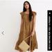 Madewell Dresses | Madewell Ruffle Sleeve Tiered Midi Dress In Daisy Stitch | Color: Tan/Yellow | Size: S