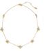 Kate Spade Jewelry | Kate Spade New York Enamel Flower Crystal Choker Necklace | Color: Gold/White | Size: Os