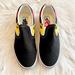 Vans Shoes | Kids Classic Slip On Flame Vans | Color: Black/Red | Size: 3.5bb