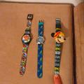 Disney Accessories | Lot Of 3 Kids Boys Children's Fun Watches | Color: Black/Blue | Size: Osb