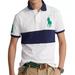 Polo By Ralph Lauren Shirts & Tops | (Flaw) Polo Ralph Lauren Youth Cotton Mesh Big Pony Custom Slim Fit Polo Shirt | Color: Blue/White | Size: Lb