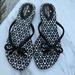 Kate Spade Shoes | Kate Spade Black Flat Sandals Size 6 | Color: Black | Size: 6