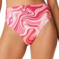 Jessica Simpson Swim | Jessica Simpson Good Vibrations High Waisted Bikini Swim Bottom Femme Pink L | Color: Pink | Size: L