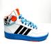 Adidas Shoes | Adidas Mickey Kids Hoops Mid 3.0 Boy Sneaker Shoes White Black Pulse Blue Gy6634 | Color: White | Size: Various