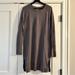 Athleta Dresses | Athleta Eco Wash Gray Long Sleeve Zipper Thumb Holes Sweatshirt Dress Sz Small | Color: Gray | Size: S