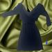 Anthropologie Dresses | Anthropologie Amadi Black Ruffled Knit Tunic Dress Women’s Xs Fall Winter Midi | Color: Black | Size: Xs