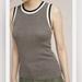 Anthropologie Tops | Anthropologie Moth Valeria Shine Sparkle Metallic Knit Tank Top Medium | Color: Gray/Silver | Size: M