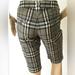 Burberry Shorts | Burberry London Women’s Plaid Print Knee-Length Shorts Us 4 Imported | Color: Black/Gray | Size: 4