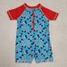 Disney Swim | Disney Baby One Piece Swimsuit | Color: Blue/Red | Size: 3-6mb