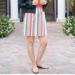 J. Crew Skirts | J.Crew | Rainbow Striped Linen Blend Stretchy Mini Skirt Size 4 | Color: Pink/Yellow | Size: 4