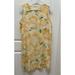 Columbia Dresses | Columbia Women Yellow Casual Dress Medium Large Floral Mod Tank 1 Zip Pocket | Color: Yellow | Size: M