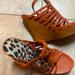 Jessica Simpson Shoes | Jessica Simpson Wedges Size 7 1/2 | Color: Orange | Size: 7.5