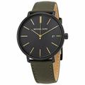 Michael Kors Accessories | Michael Kors Men's Blake Olive Leather Strap Watch Mk8676 | Color: Black | Size: Os