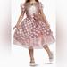 Disney Costumes | Disney Minnie Girls Halloween Costume Rose Gold (Size 5/6) | Color: Pink | Size: 5/6