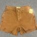 Free People Shorts | Free People Cut Off Brown Denim Shorts Nwt | Color: Brown | Size: 25