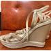 Jessica Simpson Shoes | Jessica Simpson Nude Wedge Sandals Nwob | Color: Tan | Size: 9.5