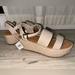 American Eagle Outfitters Shoes | Ae Tan Platform Sandals. Nwt. Size 8 1/2. | Color: Cream | Size: 8.5
