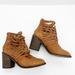 Free People Shoes | Free People Carrera Woven Leather Boots | Color: Brown/Tan | Size: 7.5