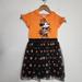 Disney Dresses | Disney Minnie Mouse Halloween Short Sleeve Tunic Tutu Dress Girls Size Medium | Color: Black/Orange | Size: Mg