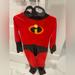 Disney Costumes | Incredible Custom Size 3-4 Pixar Movie | Color: Black/Red | Size: Osb