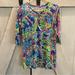 Lilly Pulitzer Dresses | Lilly Pulitzer Dress Size Xl (12-14 Girls) 3/4 Sleeve | Color: Green/Pink | Size: Xlg